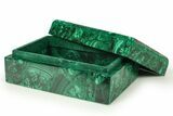 Flowery Malachite Jewelry Box - Congo #272532-1
